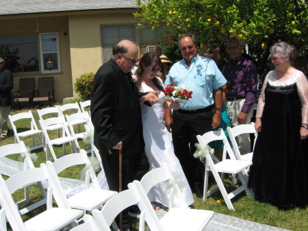 Bride Kristi and Dad Hal Hoadley