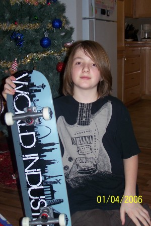 My son's new skateboard 2008