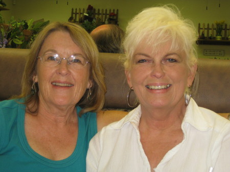 Me with sister, Sharon, class of '63(Aug.'09)