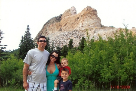 The family at Crazy Horse 2009