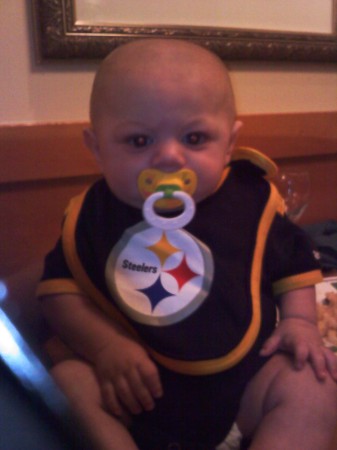 Our newest Steelers fan!