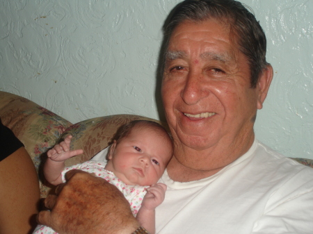 Abigail with Great Grandpa Marcos