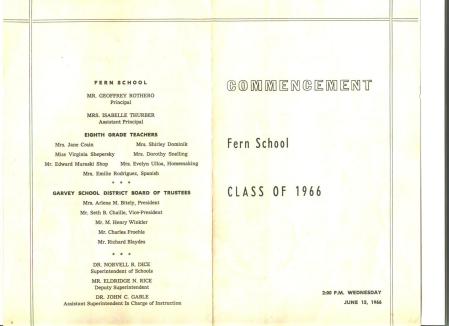 8th grade graduation commencement program