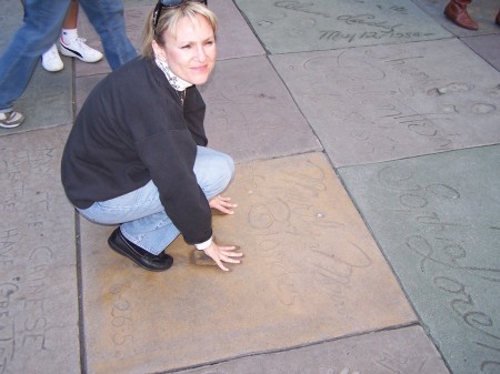 standing in Marilyn Monroe's footsteps!