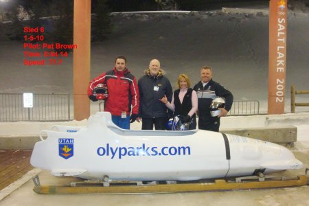 Bobsled Ride at Park City 2010