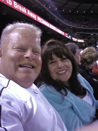 Irene & I Together at 2009 Angels Game