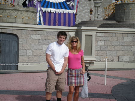 Trev & me outside Disney