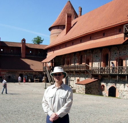 At Trakai castle in Lithuania