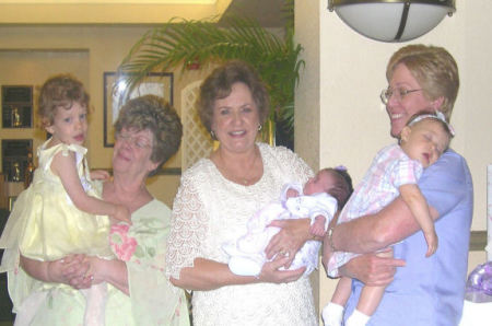 three grandma's three granddaughters