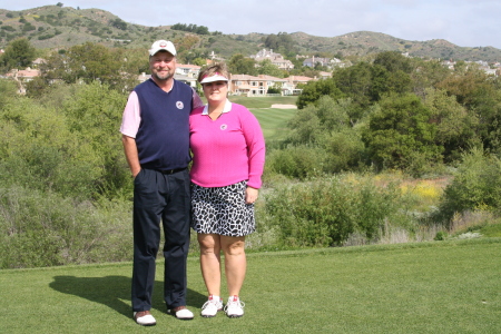 Kevin and wife, Susan at Coto de Caza CC.