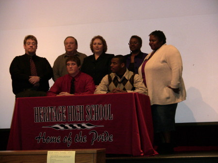 Boys with their family and coach!