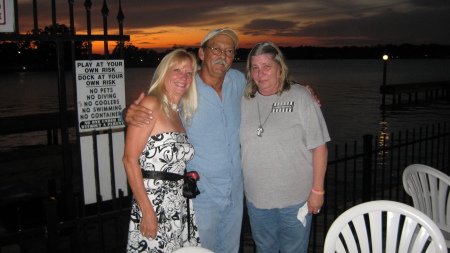 Bruce and Connie Milam with a beautiful sunset