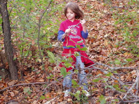 Lily out hiking