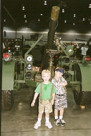 The Boys and I at the  military show