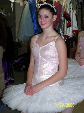 Alyssa as a snowflake in the Nutcracker 2008