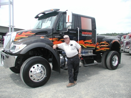 My husband, Larry, and his "wish Truck"