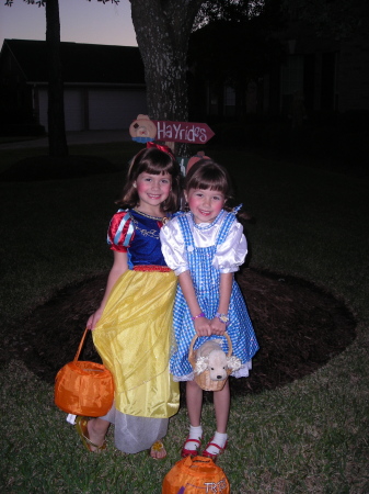 Twin daughters Halloween 2009