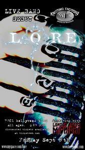 nails and art on "Lore" for concert poster
