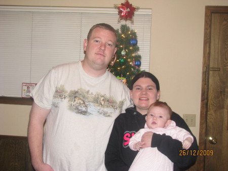 Our oldest Son Brent, wife Jolene and Braelyn