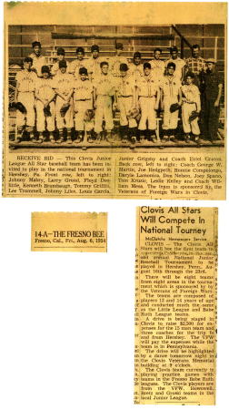 1954 Clovis All Stars - Baseball Team