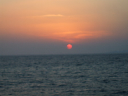 Sunset in Mykanos, Greece...June '08