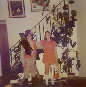 Debbie Rapp N Me_Halloween 1972