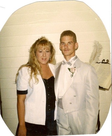 My Husband Grant and I in a friends wedding
