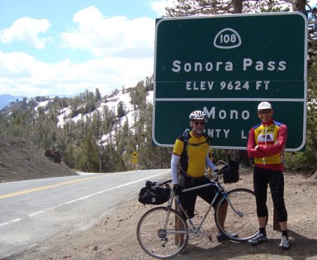 Bicycle touring in the Sierras
