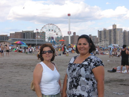 MY COMADRE AND ME AT CONEY ISLAND