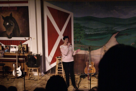 Me singing at the show-Branson, Mo.