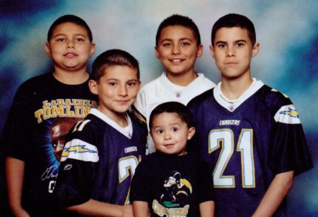 Cruz,Ricky,Abel,Joey and Dominic(all 5 g-sons)