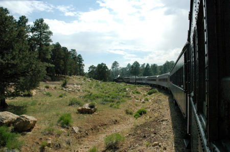 Train ride to the Grand Canyon