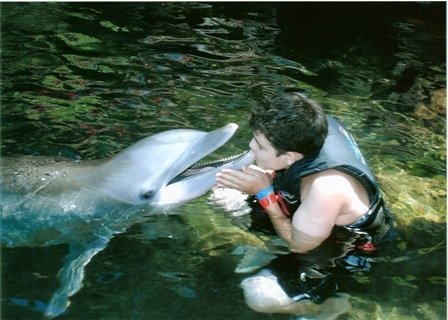 Damian Swimmin w/ Dolphins Hawaii 09