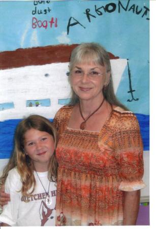 In class with granddaughter,Lily.2009