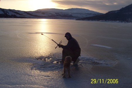 robert fishing on feilding lake