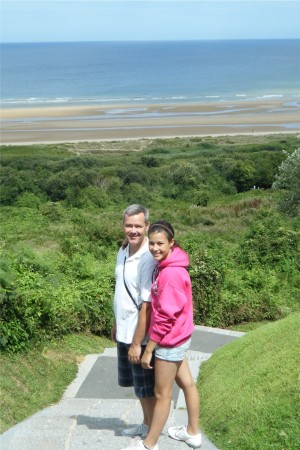 Katie and Mike in Normandy, France, 2009