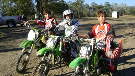 Boys dirtbiking
