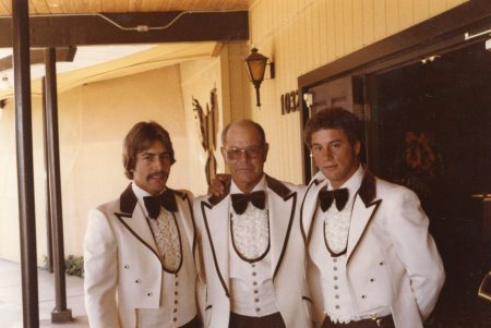 Brother Tim, Uncle Louis & I at a wedding