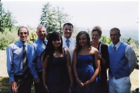 Our family just before the wedding