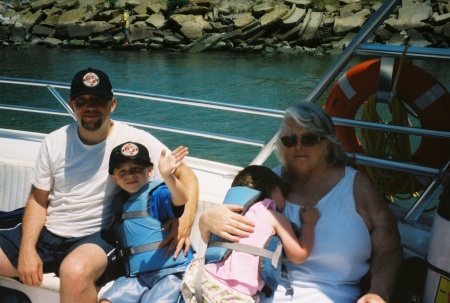 Ramily on Parasail boat