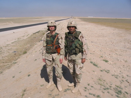 Captain Erica Herzog and 1SG Ray Casiano