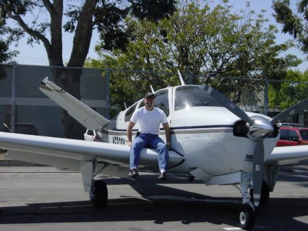 Gary and  his airplane S35 Vtail Bonanza