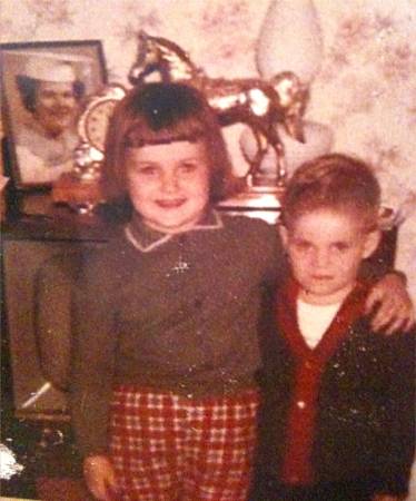 My little brother, Steve, and I circa 1960's