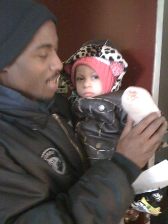 My son Michael with granddaughter Kaelani