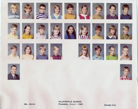 Allendale - 4th and 5th grade, circa 1969