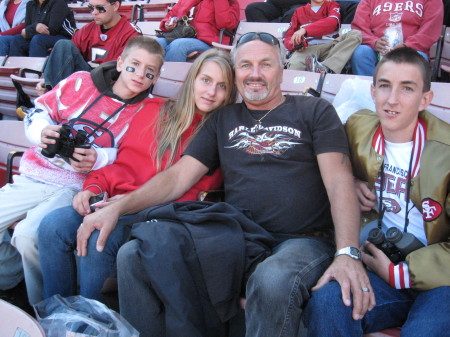 Nick, Tammy, me and Alex at the niner game