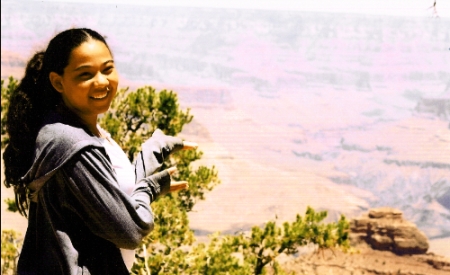 My youngest, Ariel, at the Grand Canyon