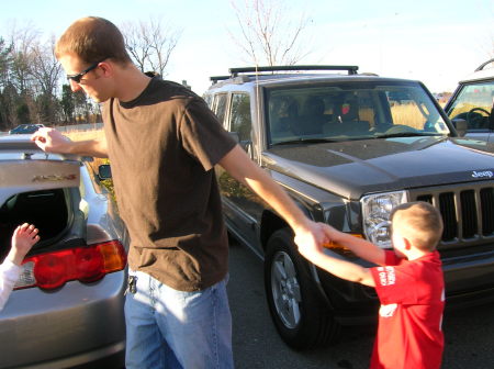 Son Jason and his son Collin and a friend