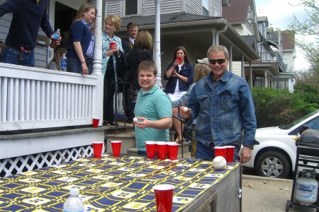 Graduation beer pong