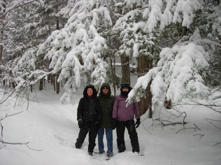 Snowshoeing in Michgan